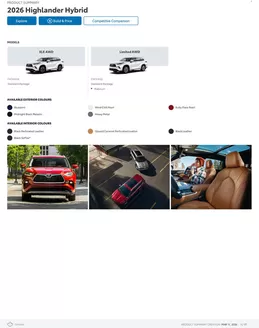 Toyota catalogue in Calgary | Highlander | 2026-03-11T00:00:00.000Z - 2027-01-31T00:00:00.000Z