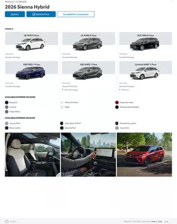 Toyota catalogue in Calgary | Sienna | 2026-03-11T00:00:00.000Z - 2027-01-31T00:00:00.000Z