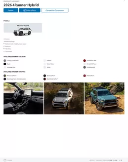 Toyota catalogue in Calgary | 4Runner | 2026-03-11T00:00:00.000Z - 2027-01-31T00:00:00.000Z