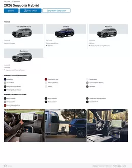 Toyota catalogue in Calgary | Sequoia | 2026-03-11T00:00:00.000Z - 2027-01-31T00:00:00.000Z