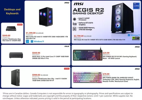 Canada Computers catalogue in Sarnia | Weekly flyer | 2026-04-10T00:00:00.000Z - 2026-04-16T00:00:00.000Z