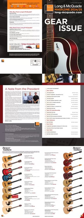 Long & McQuade catalogue in Montréal-Est | Gear Issue | 2024-09-30T00:00:00.000Z - 2025-07-01T00:00:00.000Z