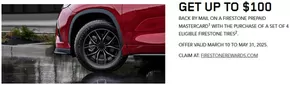 Firestone catalogue in Moncton | GET UP TO $100 | 2025-03-11T00:00:00.000Z - 2025-05-31T00:00:00.000Z