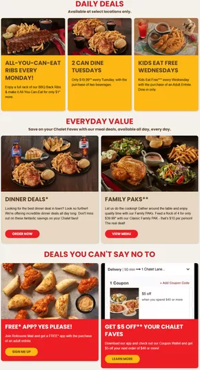 Swiss Chalet catalogue in Barrie | Everyday Value Meals | 2025-03-13T00:00:00.000Z - 2025-10-31T00:00:00.000Z