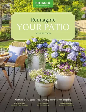 Botanix catalogue in Ottawa | Flower Arrangement Ideas for Your Balcony and Terrace | 2025-01-01T00:00:00.000Z - 2025-12-31T00:00:00.000Z