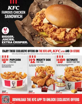 KFC catalogue in Whitecourt | KFC FAMOUS CHICKEN SANDWICH | 2025-04-22T00:00:00.000Z - 2025-05-25T00:00:00.000Z