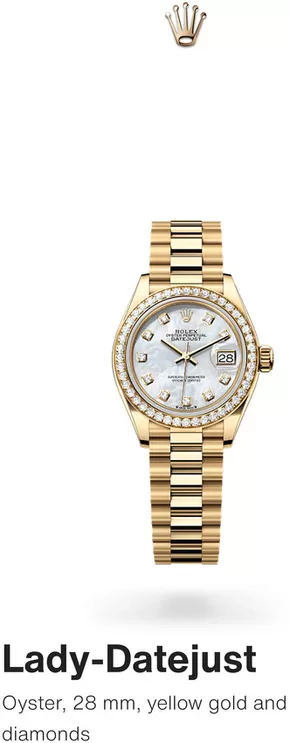 Rolex catalogue in Richmond Hill | Lady Datejust | 2025-04-23T00:00:00.000Z - 2025-12-31T00:00:00.000Z