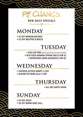PF Chang's catalogue in Montreal | New Daily Specials | 2025-05-06T00:00:00.000Z - 2025-12-31T00:00:00.000Z
