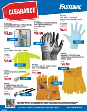Fastenal catalogue in Sherbrooke QC | May Clearance Flyer | 2025-05-08T00:00:00.000Z - 2025-05-31T00:00:00.000Z