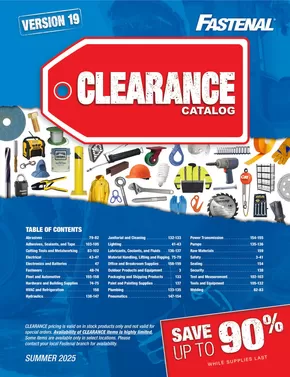 Fastenal catalogue in Sherbrooke QC | Fastenal Clearance Catalog | 2025-05-08T00:00:00.000Z - 2025-08-31T00:00:00.000Z