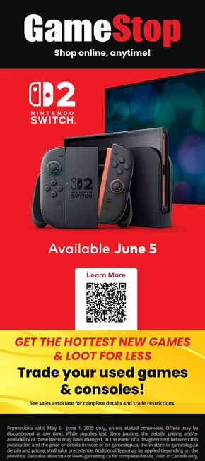 Game Stop catalogue in Orangeville | Game Stop Weekly ad | 2025-05-05T00:00:00.000Z - 2025-06-01T00:00:00.000Z