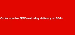 Order now for FREE next-day delivery on $94+
