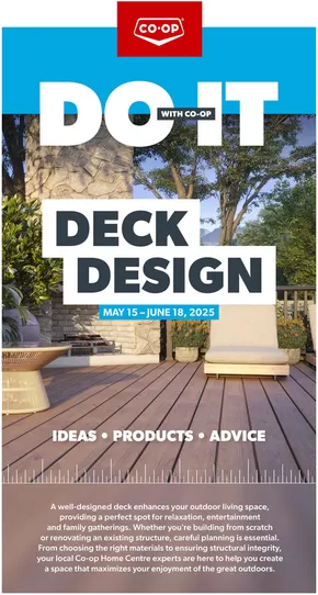 Co-op Home Centre catalogue | Do It With Co-op: Deck Design | 2025-05-15T00:00:00.000Z - 2025-06-18T00:00:00.000Z