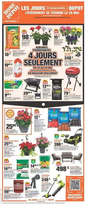 Home Depot catalogue in Sherbrooke QC | Discounts and promotions | 2025-05-15T00:00:00.000Z - 2025-05-28T00:00:00.000Z