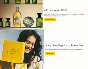 L'Occitane catalogue in Surrey | Current deals and offers | 2025-05-20T00:00:00.000Z - 2025-06-03T00:00:00.000Z