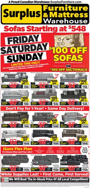 Surplus Furniture catalogue in Calgary | Weekly Specials | 2025-05-20T00:00:00.000Z - 2025-05-25T00:00:00.000Z