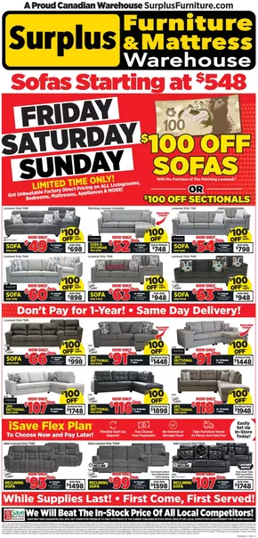 Surplus Furniture catalogue in Medicine Hat | Weekly Specials | 2025-05-20T00:00:00.000Z - 2025-05-25T00:00:00.000Z