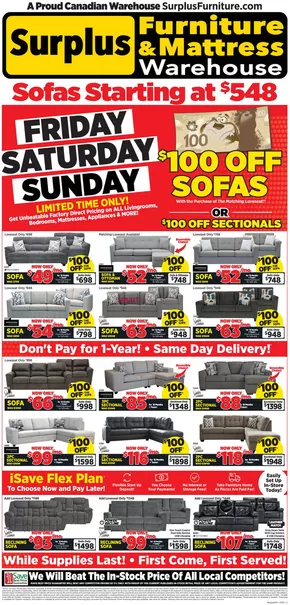 Surplus Furniture catalogue in Regina | Weekly Specials | 2025-05-20T00:00:00.000Z - 2025-05-25T00:00:00.000Z