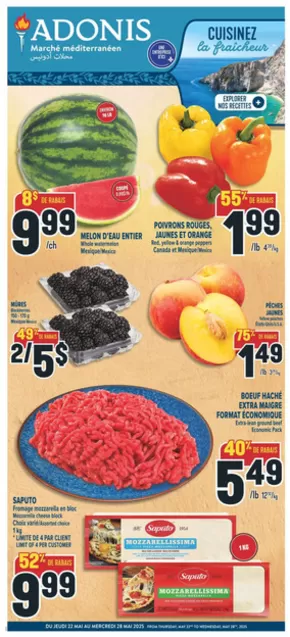 Marché Adonis catalogue in Gatineau | Weekly | 2025-05-22T00:00:00.000Z - 2025-05-28T00:00:00.000Z