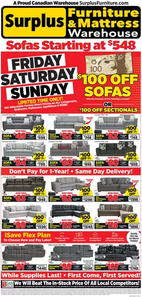 Surplus Furniture catalogue in Winnipeg | Weekly Specials | 2025-05-20T00:00:00.000Z - 2025-05-25T00:00:00.000Z