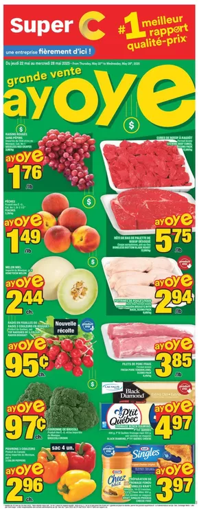 Super C catalogue in Montreal | Our best offers for you | 2025-05-22T00:00:00.000Z - 2025-05-28T00:00:00.000Z