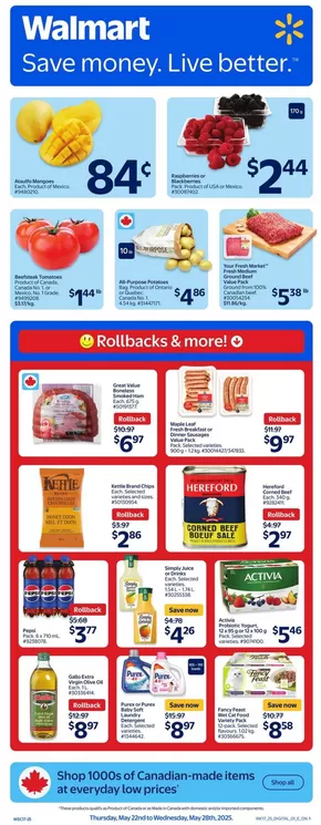 Walmart catalogue in Kitchener | Walmart flyer | 2025-05-22T00:00:00.000Z - 2025-05-28T00:00:00.000Z