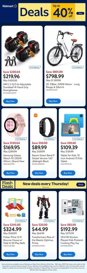Walmart catalogue in Kitchener | Offers for bargain hunters | 2025-05-22T00:00:00.000Z - 2025-05-28T00:00:00.000Z