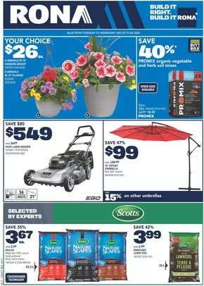 RONA catalogue in Lloydminster | Top offers for all bargain hunters | 2025-05-22T00:00:00.000Z - 2025-05-28T00:00:00.000Z