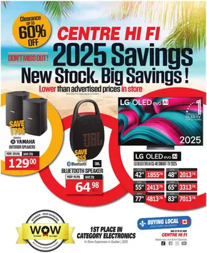 Centre Hi-Fi catalogue in Salaberry-de-Valleyfield | Weekly Flyer | 2025-05-23T00:00:00.000Z - 2025-05-29T00:00:00.000Z