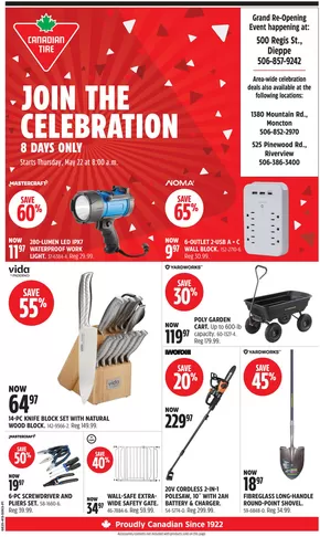 Canadian Tire catalogue in Grand Bay | Exclusive deals and bargains | 2025-05-22T00:00:00.000Z - 2025-05-29T00:00:00.000Z