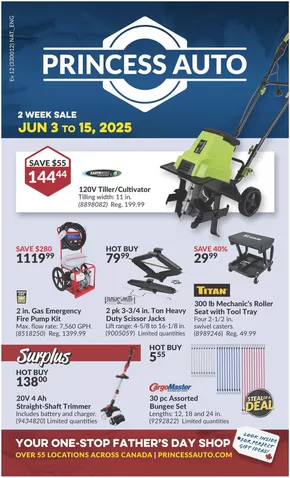 Princess Auto catalogue in Scarborough | Discover attractive offers | 2025-06-03T00:00:00.000Z - 2025-06-15T00:00:00.000Z