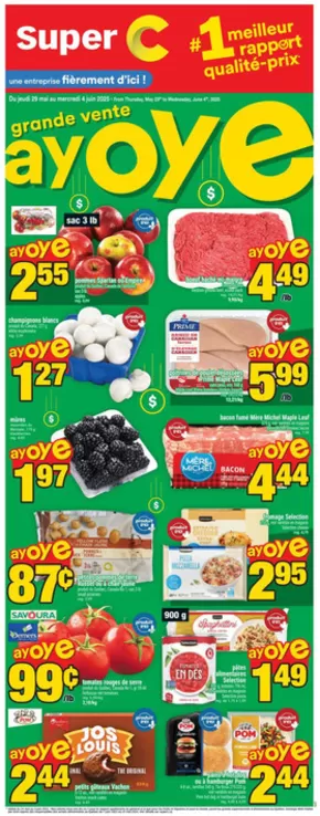 Super C catalogue in Dollard-des-Ormeaux | Attractive special offers for everyone | 2025-05-29T00:00:00.000Z - 2025-06-04T00:00:00.000Z