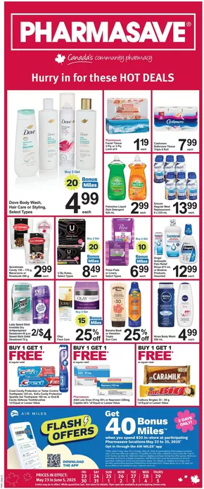 Pharmasave catalogue | Pharmasave weekly flyer | 2025-05-23T00:00:00.000Z - 2025-06-05T00:00:00.000Z