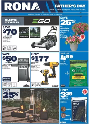 RONA catalogue in Elliot Lake | Great offer for all customers | 2025-05-29T00:00:00.000Z - 2025-06-04T00:00:00.000Z