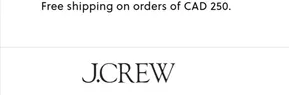 Free shipping on orders of CAD 250