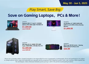 Canada Computers catalogue in Barrie | Save on Gaming Laptops, PCs & More! | 2025-05-30T00:00:00.000Z - 2025-06-05T00:00:00.000Z