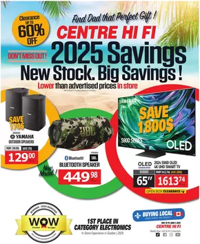 Centre Hi-Fi catalogue in Saint-Jean-sur-Richelieu | Weekly Flyer | 2025-05-30T00:00:00.000Z - 2025-06-05T00:00:00.000Z
