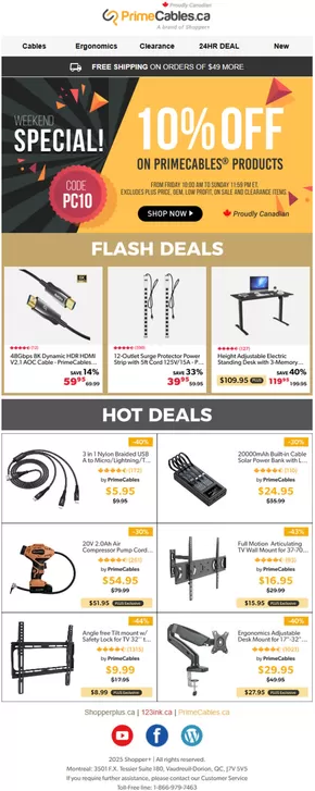 Primecables catalogue in Drummondville | Weekly Specials | 2025-06-02T00:00:00.000Z - 2025-06-03T00:00:00.000Z