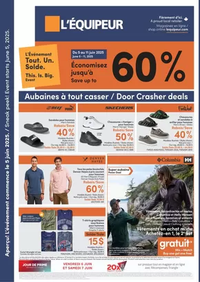 L'équipeur catalogue in Orangeville | Save Up To 60% Off | 2025-06-05T00:00:00.000Z - 2025-06-11T00:00:00.000Z