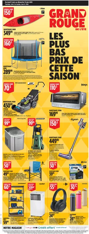 Canadian Tire catalogue in Cap-Santé | Offers for bargain hunters | 2025-06-05T00:00:00.000Z - 2025-06-15T00:00:00.000Z