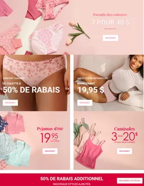 La Vie en Rose catalogue in Rimouski | 50% DE RABAIS ADDITIONNEL | 2025-06-04T00:00:00.000Z - 2025-06-18T00:00:00.000Z