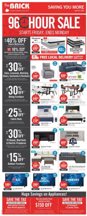 The Brick catalogue in Winnipeg | Offers for bargain hunters | 2025-06-06T00:00:00.000Z - 2025-06-18T00:00:00.000Z