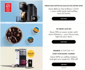 Keurig catalogue in St. Catharines | Current deals and offers | 2025-06-09T00:00:00.000Z - 2025-06-23T00:00:00.000Z