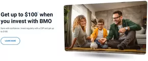 Bank of Montreal catalogue in Mississauga | Get up to $100 when you invest with BMO | 2025-06-10T00:00:00.000Z - 2025-07-10T00:00:00.000Z