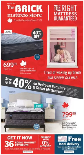 The Brick catalogue in Winnipeg | Brick Mattress Store | 2025-06-06T00:00:00.000Z - 2025-06-18T00:00:00.000Z