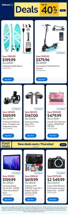 Walmart catalogue in Toronto | Top deals for all customers | 2025-06-12T00:00:00.000Z - 2025-06-18T00:00:00.000Z