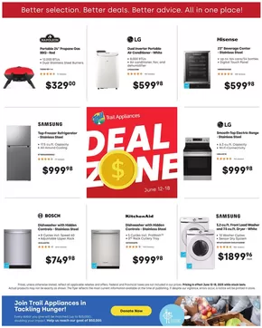Trail Appliances catalogue in Saskatoon | Deal Zone | 2025-06-13T00:00:00.000Z - 2025-06-18T00:00:00.000Z