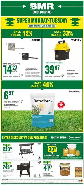 BMR catalogue in Maniwaki | Great offer for all customers | 2025-06-16T00:00:00.000Z - 2025-06-17T00:00:00.000Z