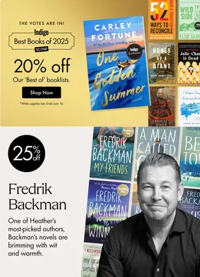 Chapters Indigo catalogue in Berwick | Current deals and offers | 2025-06-16T00:00:00.000Z - 2025-06-30T00:00:00.000Z
