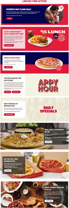 Boston Pizza catalogue in Prince Albert | CURRENT PROMOTIONS | 2025-06-16T00:00:00.000Z - 2025-06-30T00:00:00.000Z
